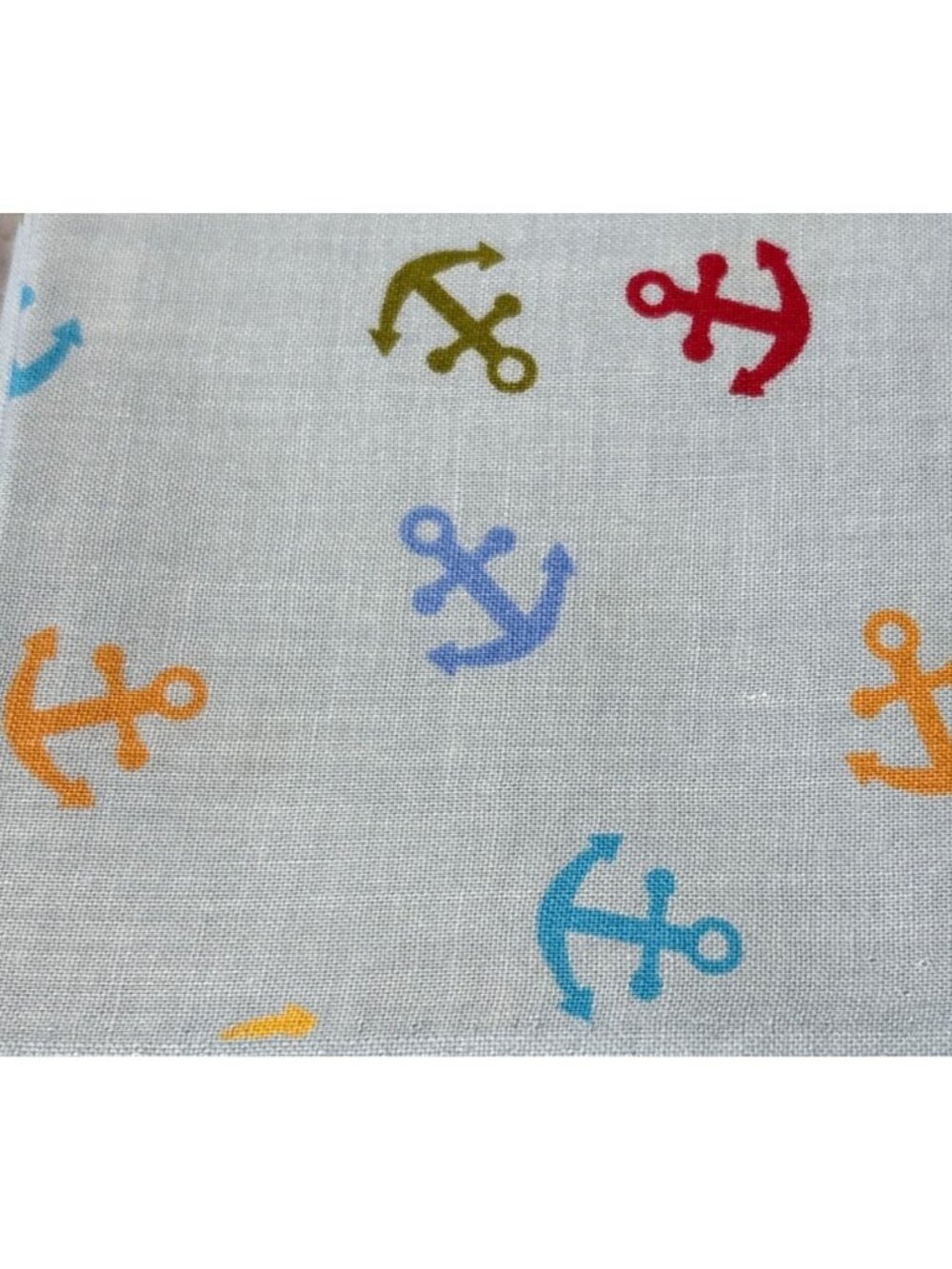 Joann 18x22" Cotton Fabric Fat Quarter Colorful Anchor Pattern Sewing Quilting